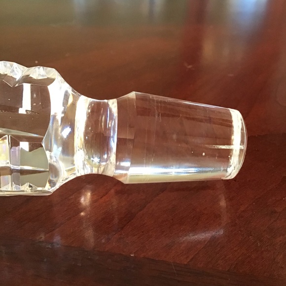 Heavy Cut Clear Crystal Bottle Stopper - Picture 6 of 8